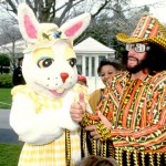 Macho Man Randy Savage and Easter Bunny
