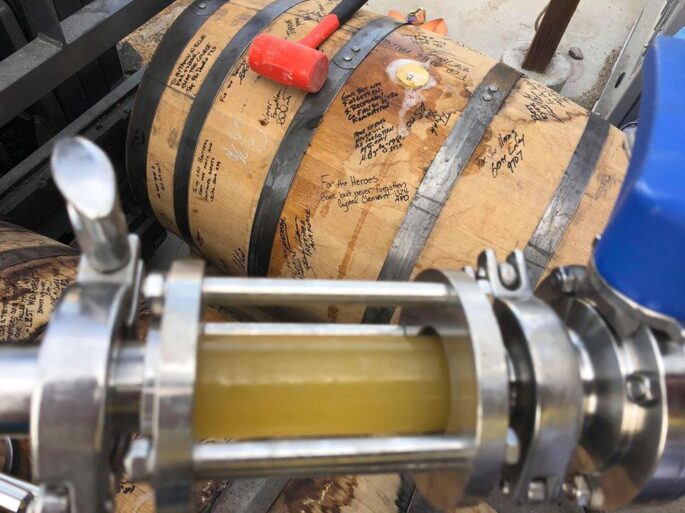 105 West Brewing BA Apricot Saison