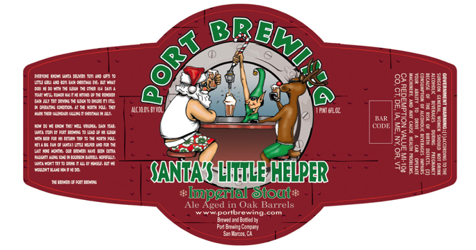 Bourbon Santa Label