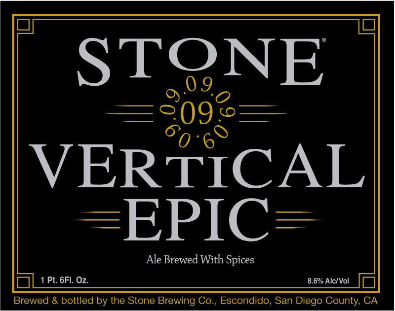 Stone 09.09.09 Vertical Epic Ale