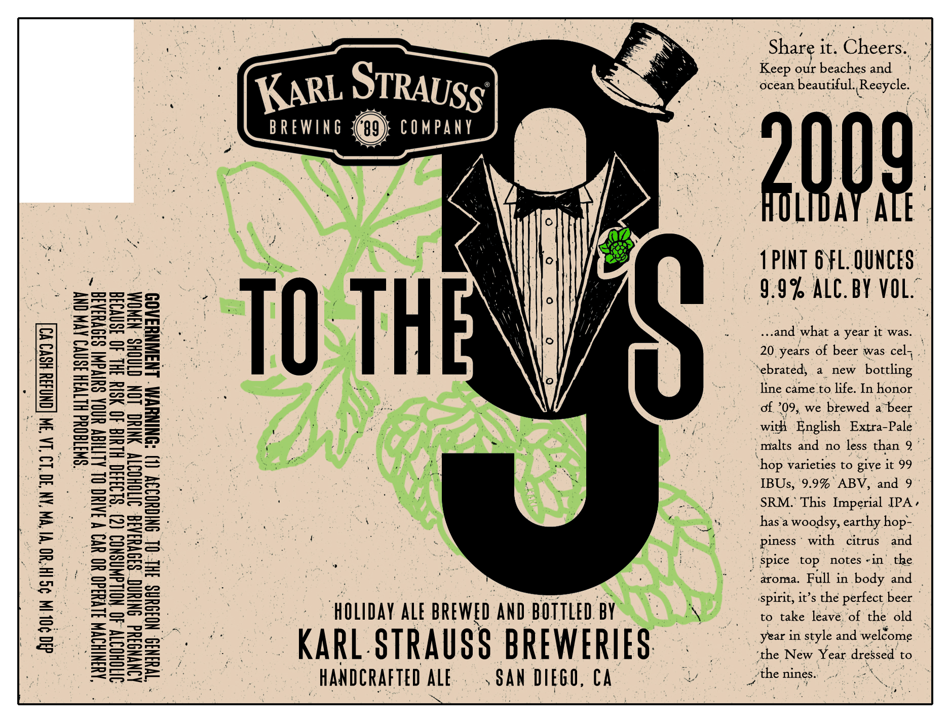 Karl Strauss To the 9’s Holiday Ale