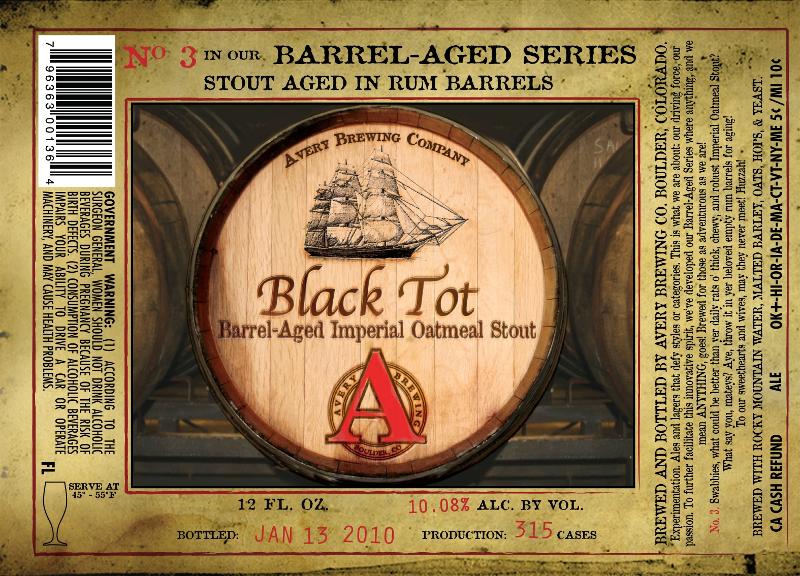 Avery Brewing Black Tot Barrel-Aged Imperial Oatmeal Stout