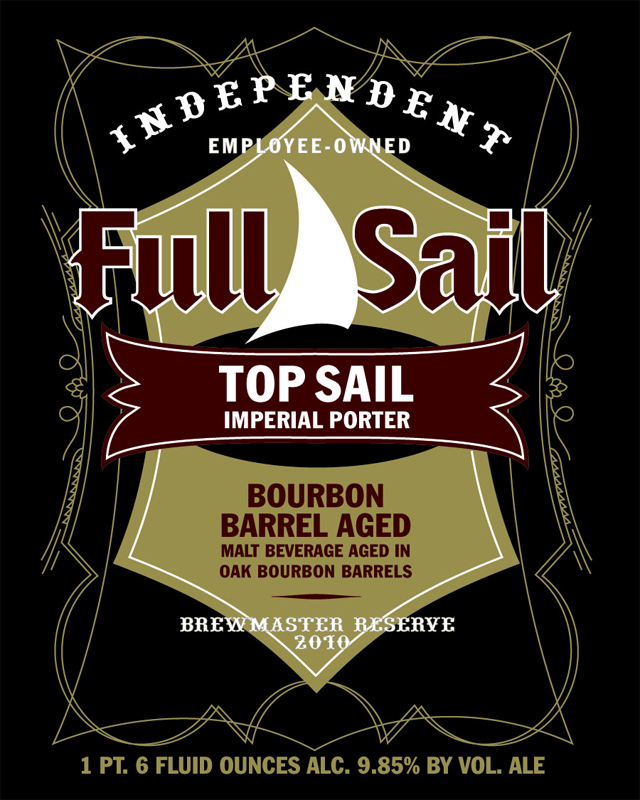 Full Sail Top Sail Bourbon Barrel Aged Imperial Porter 2010