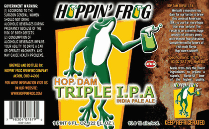 Hoppin’ Frog – Hop Dam TRIPLE IPA
