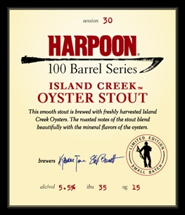 Harpoon 100 Barrel Series #30 Island Creek Oyster Stout