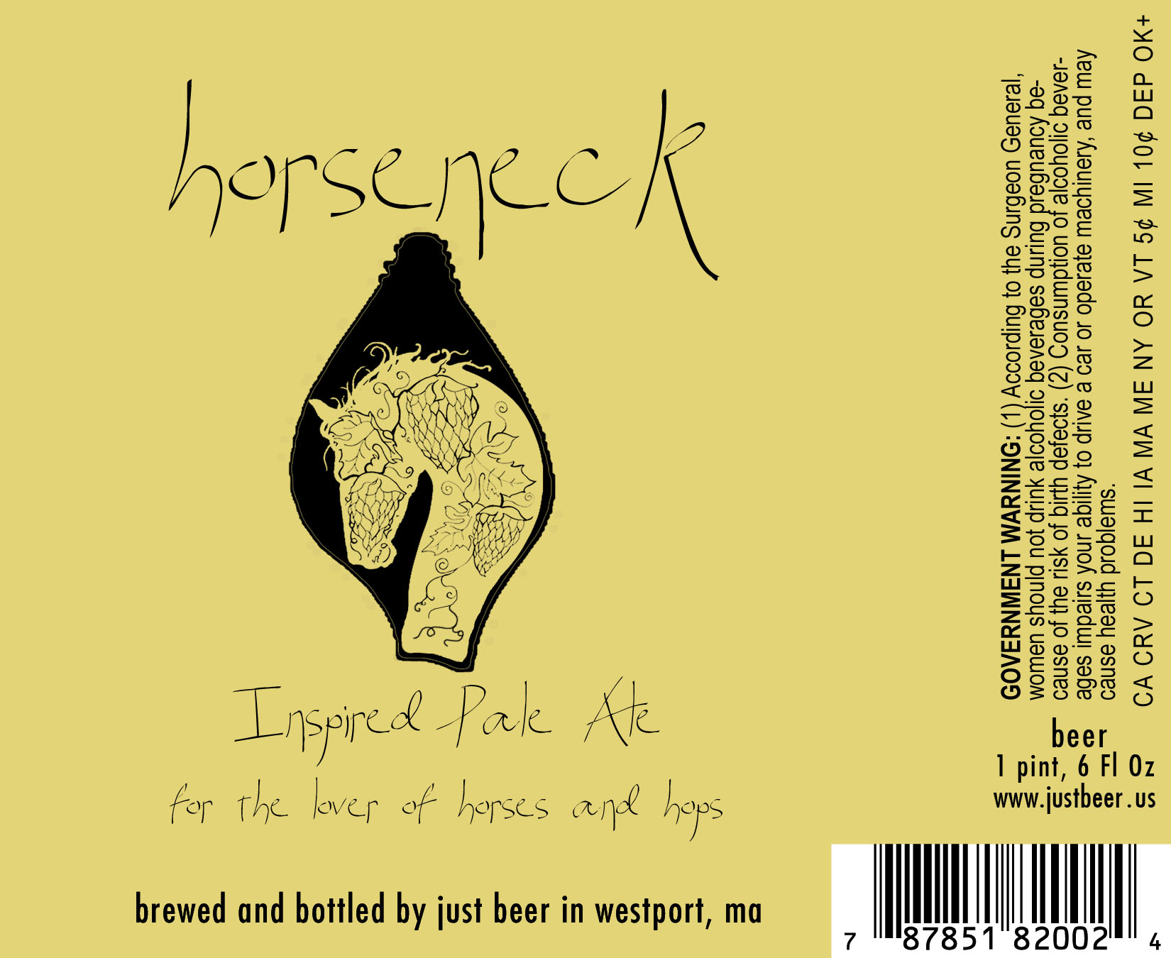 Just Beer Horseneck Golden IPA