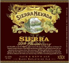 Sierra Nevada 30th Anniversary Jack & Kens Ale