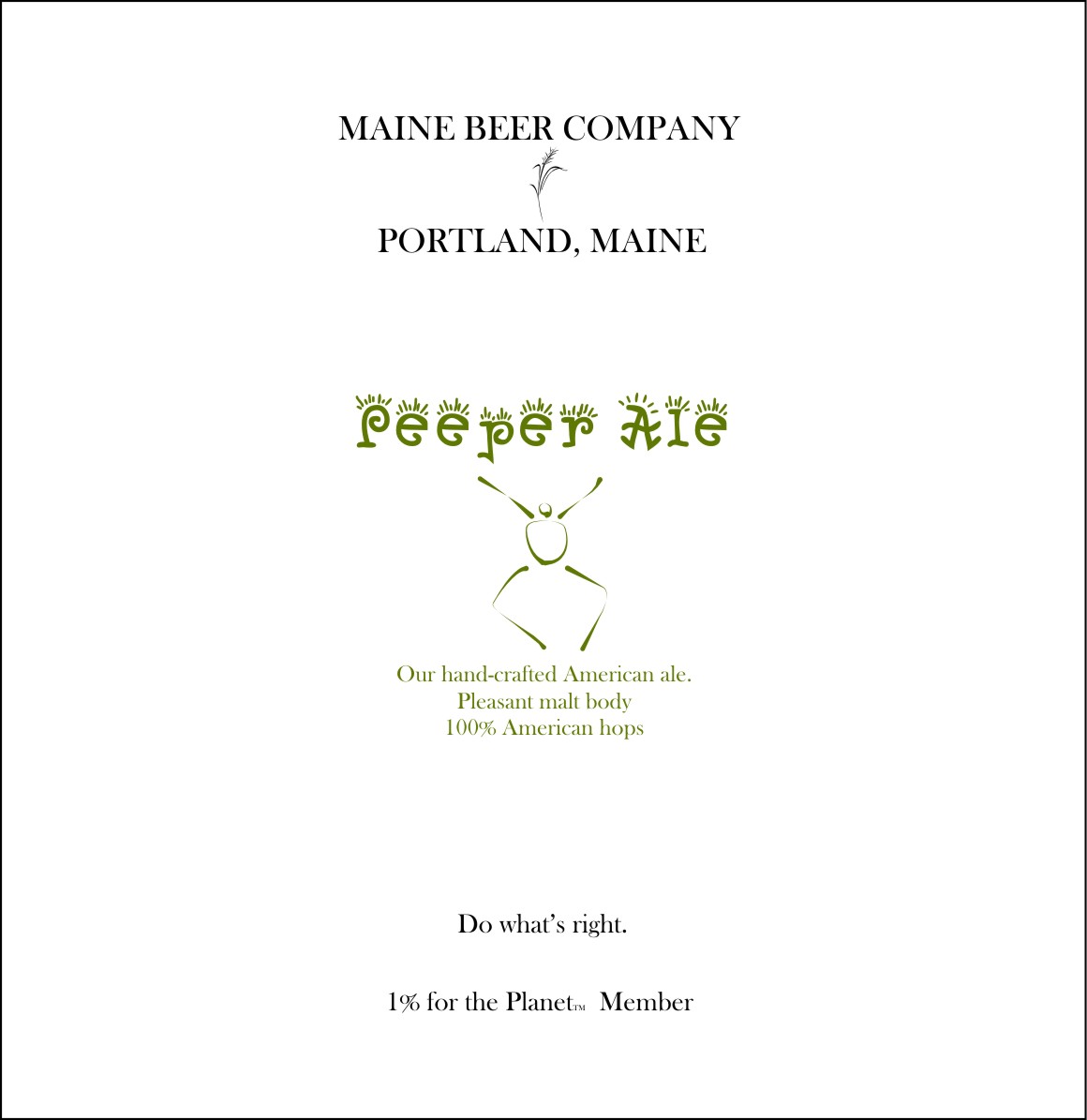 Main Beer Company Peeper Ale