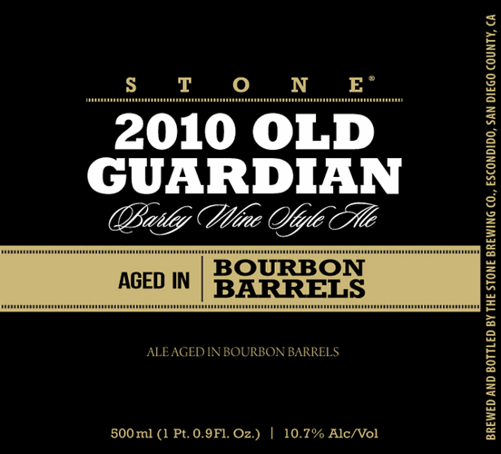 Stone 2010 Old Guardian Aged In Bourbon Barrels