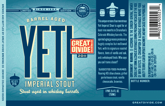 Great Divide Barrel Aged Yeti