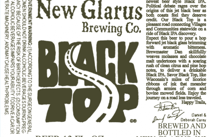 New Glarus Black Top IPA