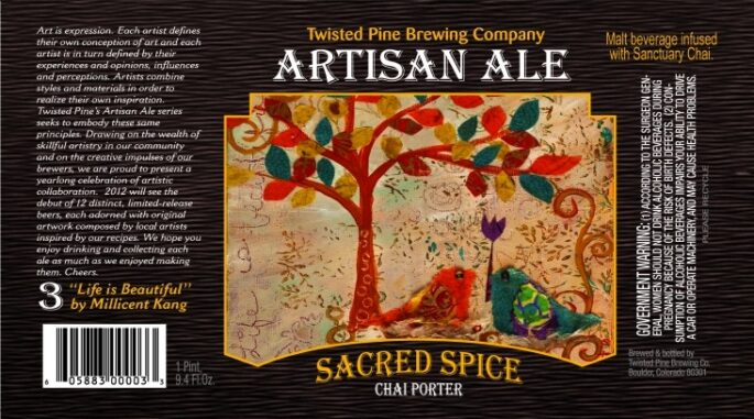 Twisted Pine Artisan 3 Sacred Spice Chai Porter