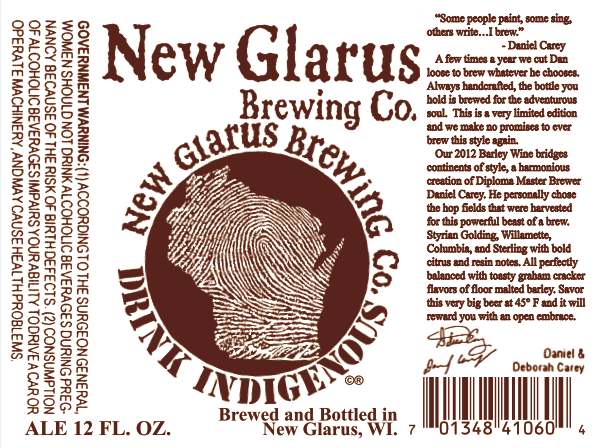 New Glarus Barley Wine