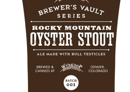 Rocky Mountain Oyster Stout label