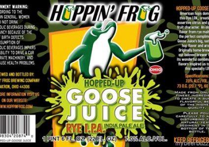 Hoppin Frog Goose Juice Rye IPA