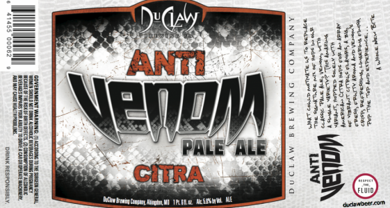 Anti Venom Citra 22 oz Label