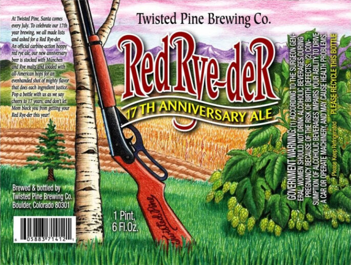 Twisted Pine Brewing - Red Rye-der 17th Anniversary Ale