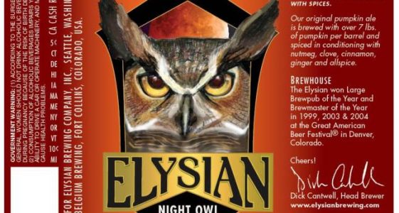 Elysian Night Owl Pumpkin Ale Elysian Night Owl Pumpkin Ale