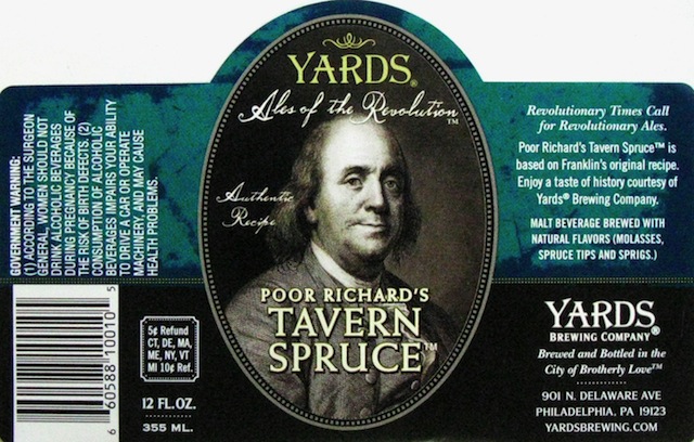 Yards Pour Richards Tavern Spruce