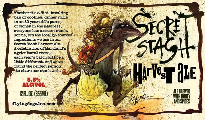 Flying Dog Secret Stash Harvest Ale 2012
