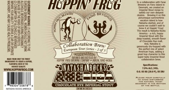 Hoppin Frog Natasha Rocks America