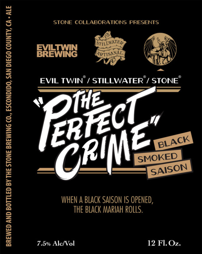 Evil Twin / Stillwater / Stone "The Perfect Crime" Black Smoked Saison