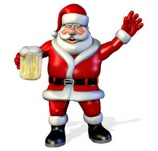 Santa With a Beer