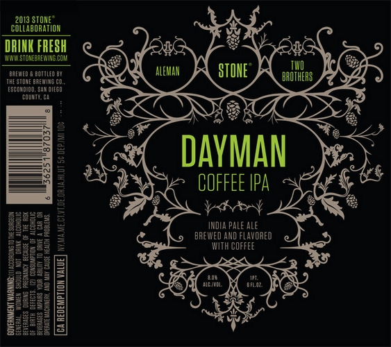 Aleman Two Brothers Stone DayMan Coffee IPA png