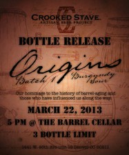 Crooked Stave - Origins Bottle Release