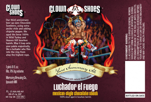 Clown Shoes Luchador en Fuego