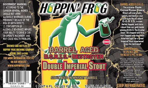 Hoppin Frog Barrel Aged DORIS