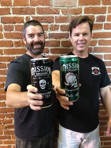 Mission Brewery 32 oz cans
