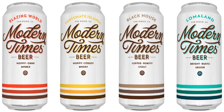 Modern Times Beer Cans