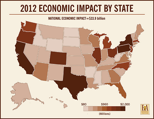 Brewers Association - 2012 Economic Impact By State