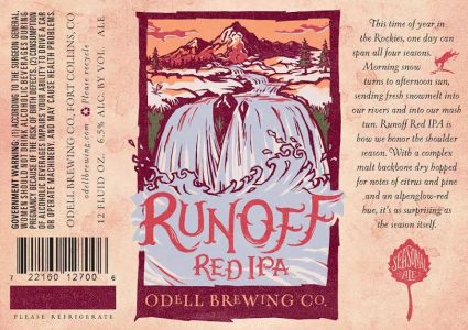 Odell Brewing - Runoff Red IPA (label)