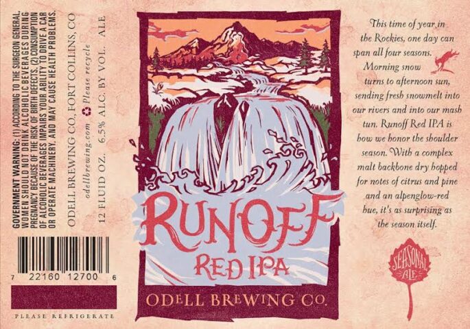 Odell Brewing - Runoff Red IPA (label)