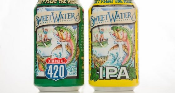 SweetWater Brewing Starts Canning 420 and IPA Sweetwater 420 IPA Cans