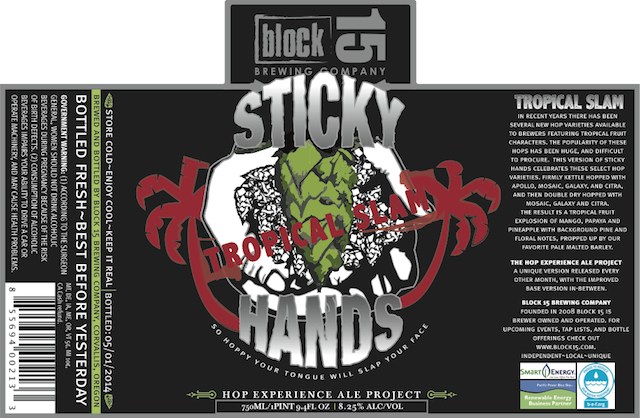 Block 15 Sticky Hands Tropical Slam
