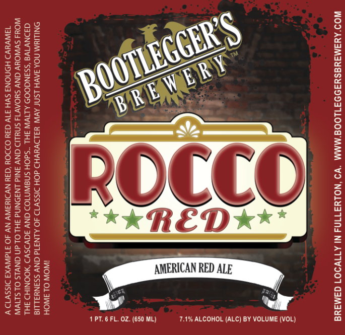Bootlegger's Brewery - Rocco Red (American Red Ale)