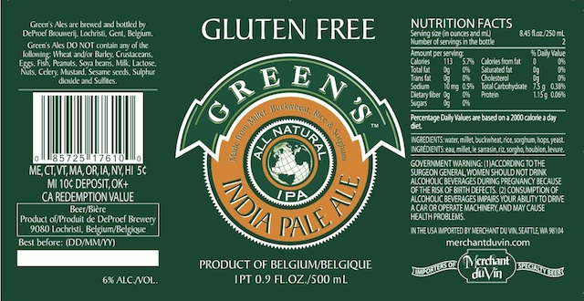 Greens Gluten Free IPA