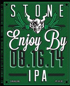 Stone Enjoy By 08.16.14 IPA