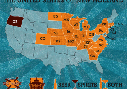 New Holland Brewing - Distribution Map