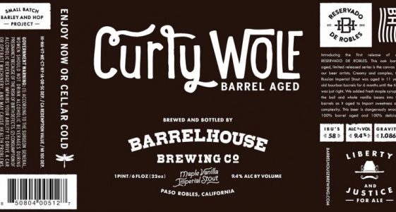 BarrelHouse Brewing - Curly Wolf (label)