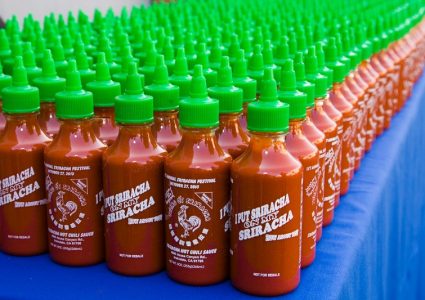 L.A. Sriracha Festival Commemorative Sriracha Bottles - Photo Credit Bernie Wire