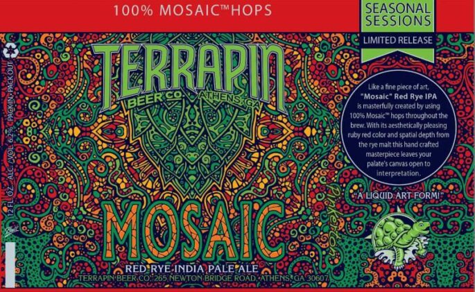 Terrapin Mosaic Red Rye IPA 12 oz Can