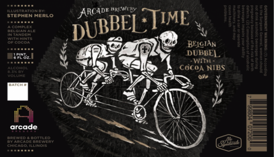 Arcade Brewing Dubbel Time Label