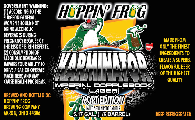 Hoppin Frog Karminator aged in Port Barrels
