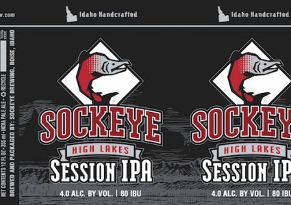 Sockeye High Lakes Session IPA Can Label