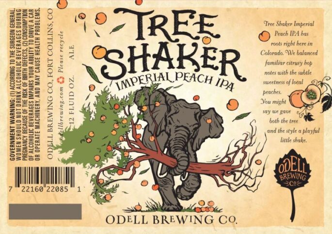 Odell Treeshaker Imperial Peach IPA