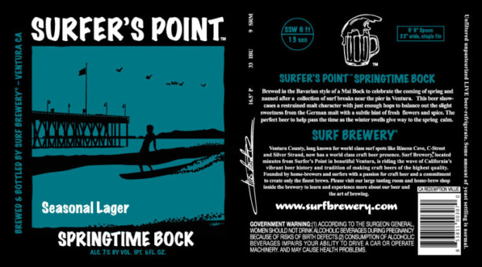 Surf Brewing Surfers Point Springtime Bock